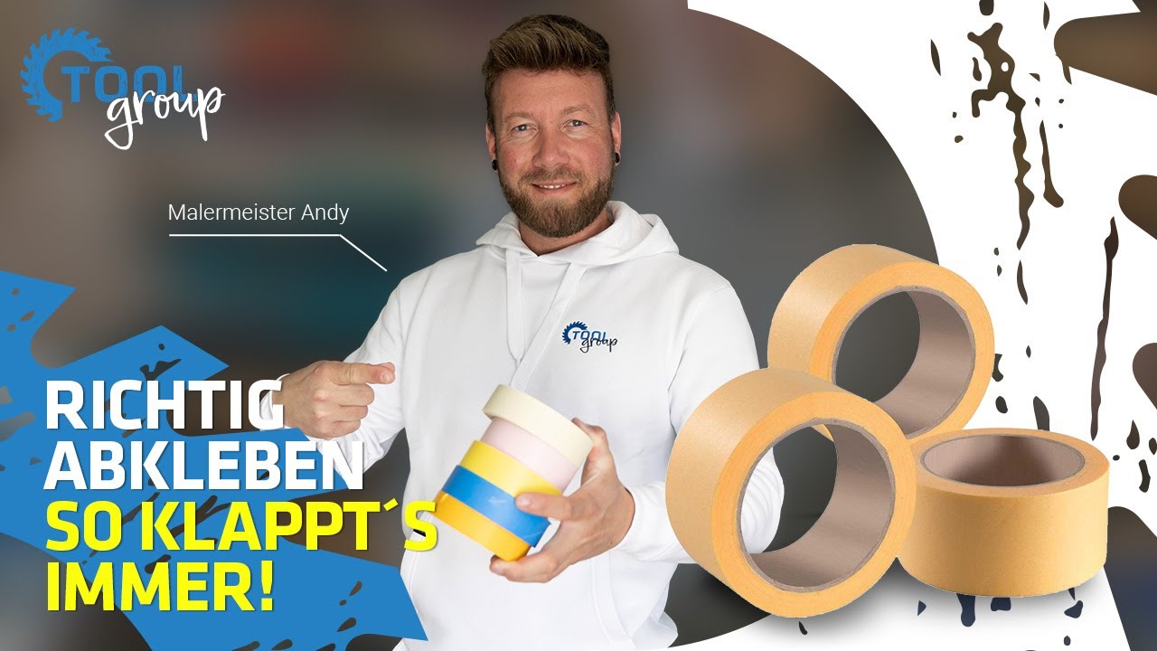 Wie KLEBE ich am besten Wände ab? LIFEHACKS zum Abkleben & Streichen vom Malermeister || ToolGroup