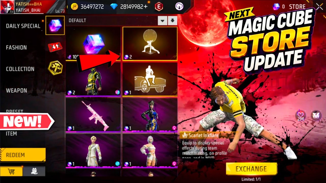 NEXT MAGIC CUBE STORE UPDATE 🤯 PINK DIAMOND STORE UPDATE 🤯 | FREE FIRE NEW EVENT | FF NEW EVENT T...