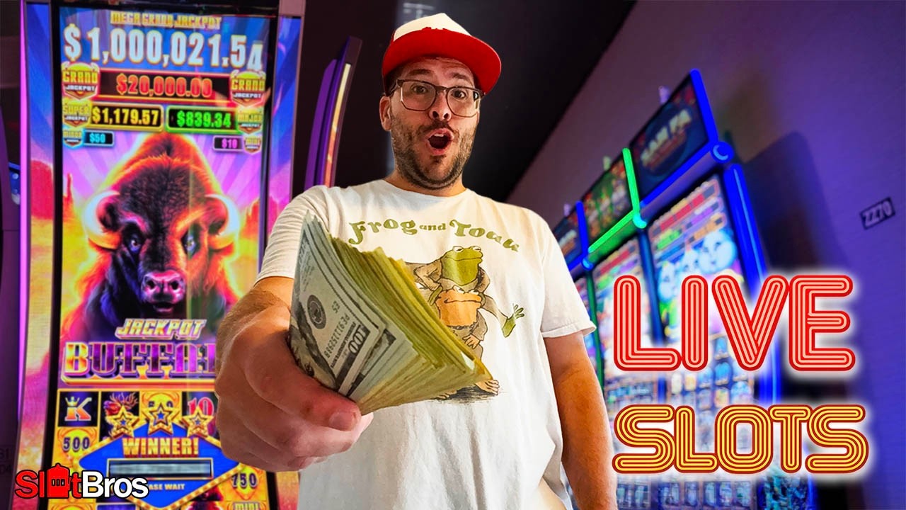 🔴 PLAYING EVERY BUFFALO SLOT UNTIL ONE HANDPAYS! 🎰 #slots #casino #jackpot