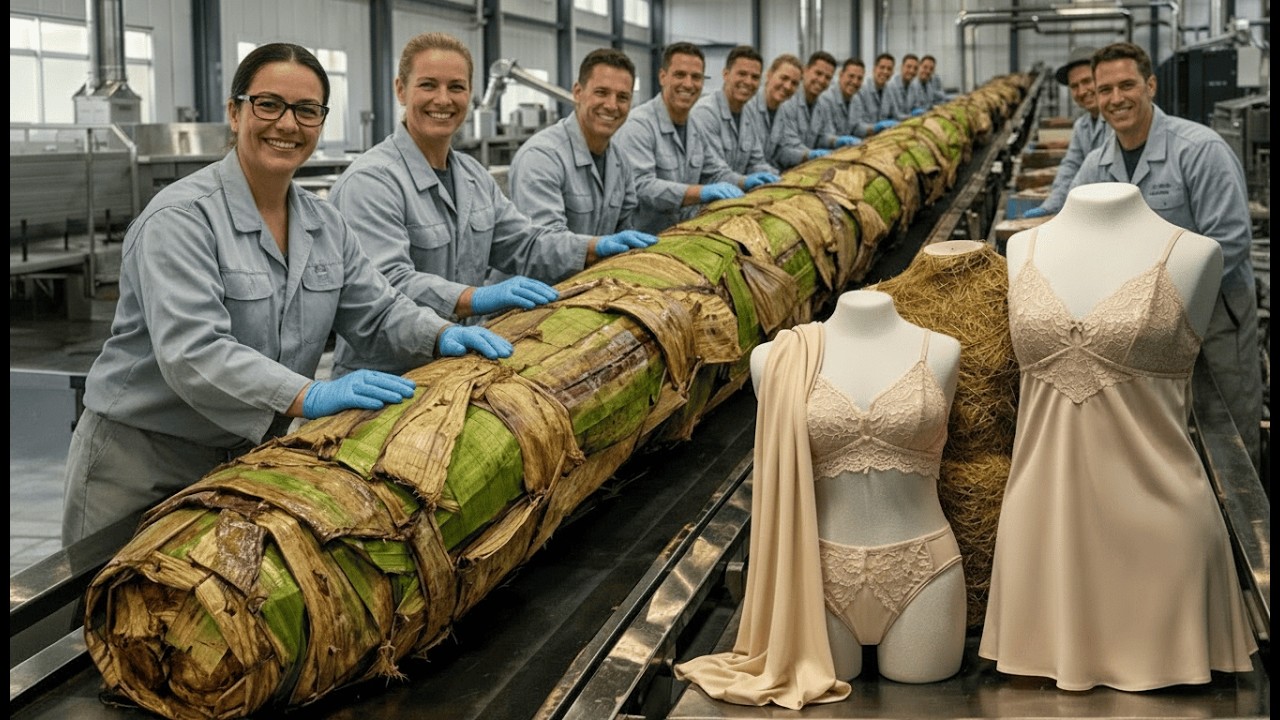 Assim é produzida a lingerie de fibra de bananeira: Processo completo na fábrica