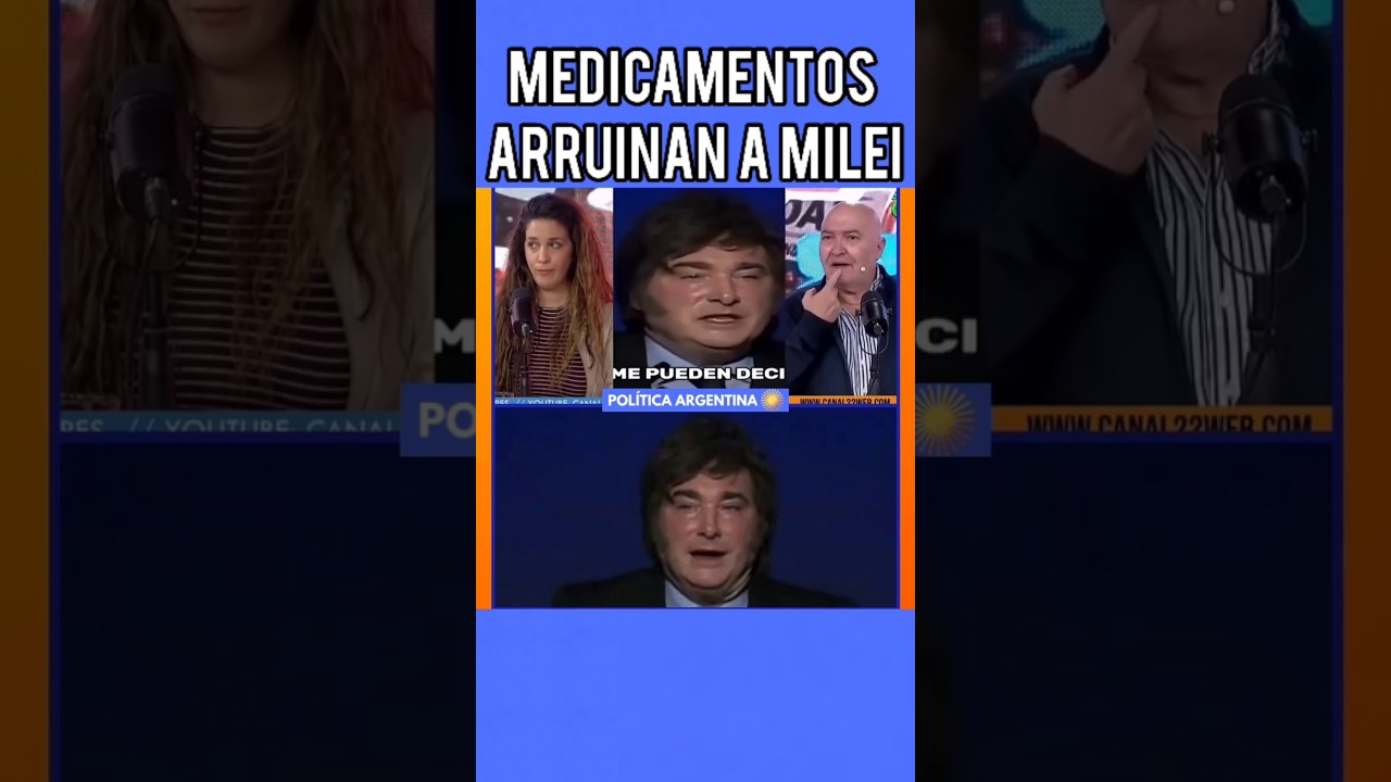 Milei explota de medicamentos en una conferencia - ( Javier Milei vs Santiago Cuneo )