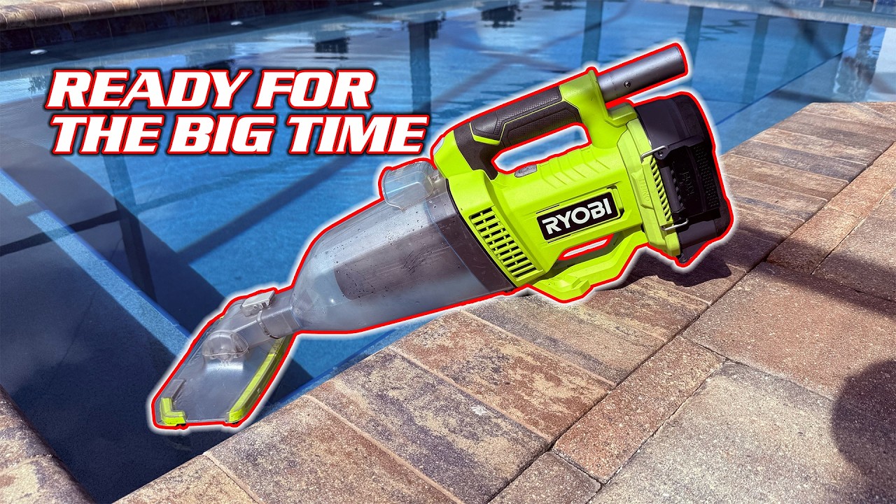 Видеоотзыв о пылесосе для бассейна RYOBI ONE+ 18V PCL780