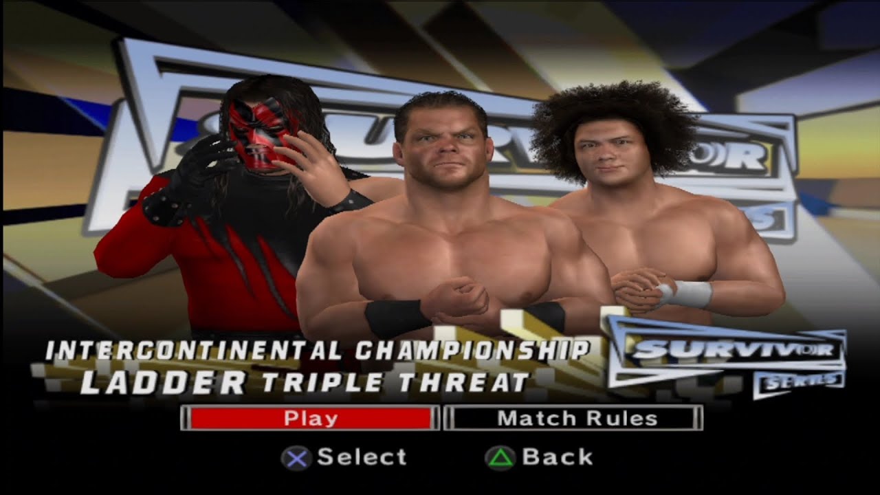 WWE SmackDown vs. Raw 2007 - Kane vs Carlito vs Chris Benoit | Ladder Match