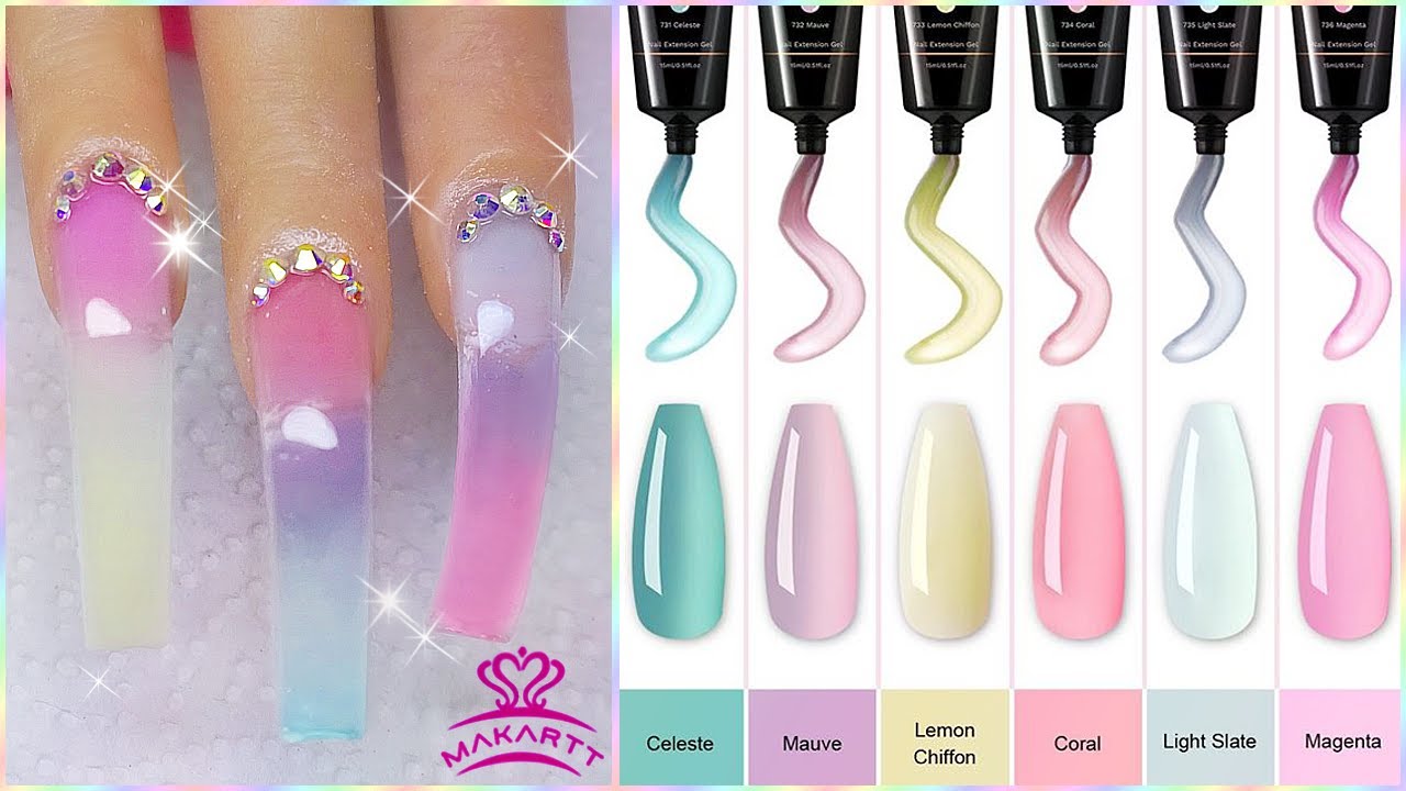 MAKARTT NEW Jelly Polygel Kit OMG! Polygel Ombré Tips & Tricks for Beginners