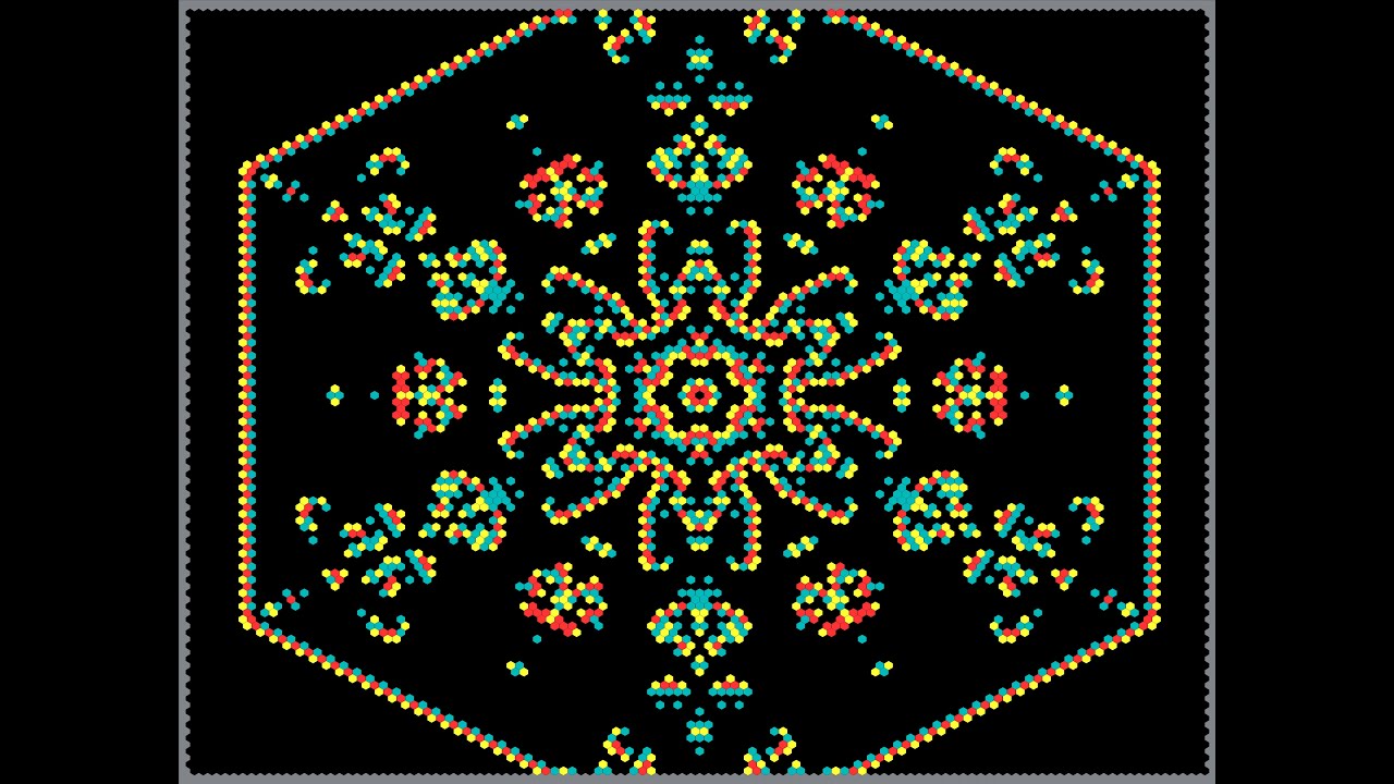 Debutante #cellularautomata #mathart #algorithmicart #algorist #iterati