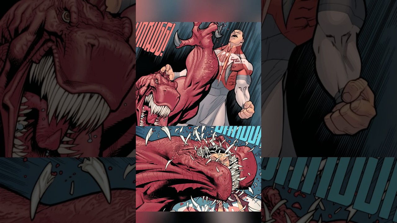 Dinosaurus SAVES Invincible From THRAGG?! | #shorts #invincible #invinciblecomics