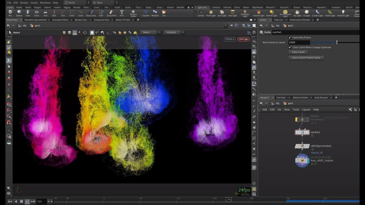 Houdini - fast ink/fluid sims using filaments