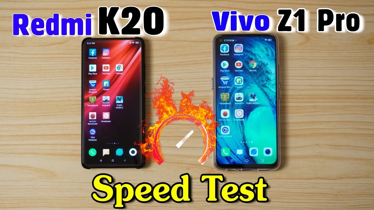 Redmi K20 vs Vivo Z1 Pro : Speed Test