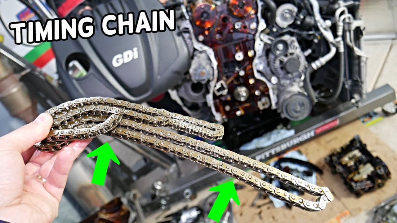 HYUNDAI SANTA FE TIMING CHAIN REPLACEMENT REMOVAL GDI