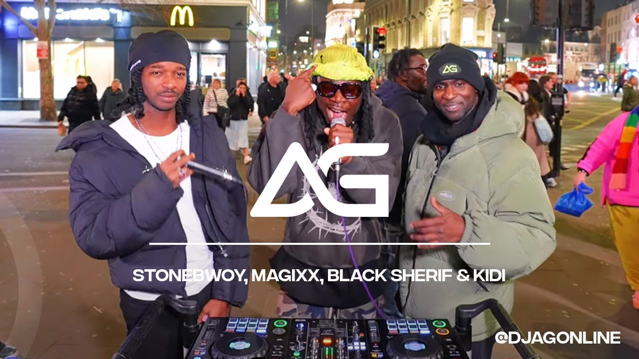 STONEBWOY, MAGIXX, KiDi & BLACK SHERIF LIVE FROM KING'S CROSS | DJ AG