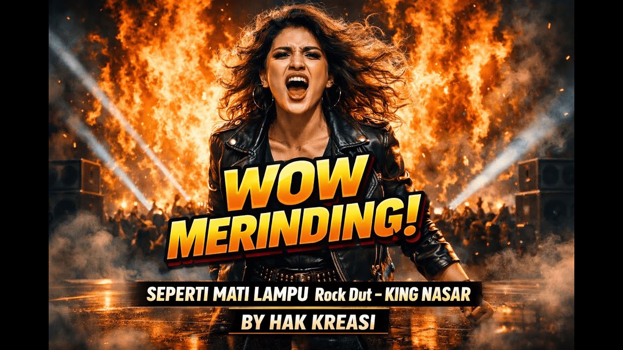 Wow merinding🎶SEPERTI  MATI LAMPU – Rock Dut Cover by HAK KREASI 🎸🔥#cover #rock #music 