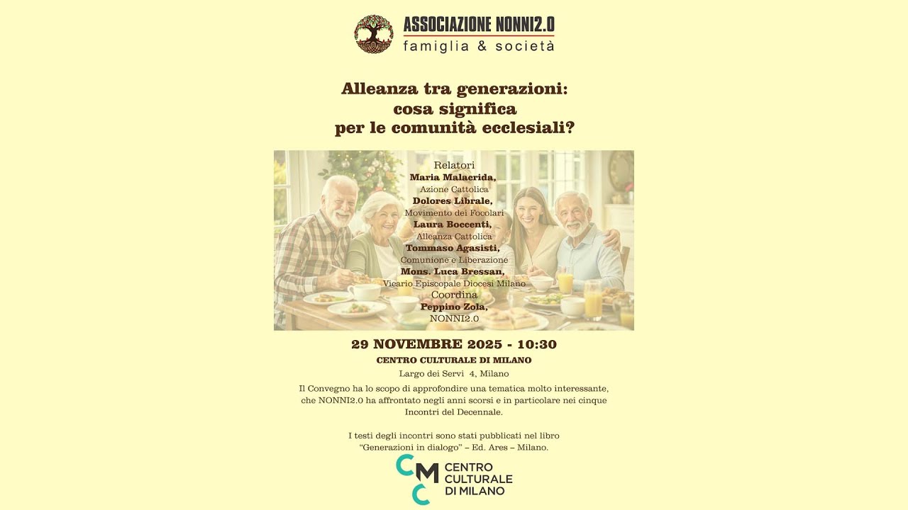 Alleanza tra generazioni: cosa significa per le comunità ecclesiali?