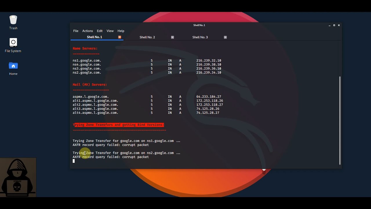 dnsenum - dnsrecon - fierce | Information Gathering and DNS Enumeration Tools | Kali Linux