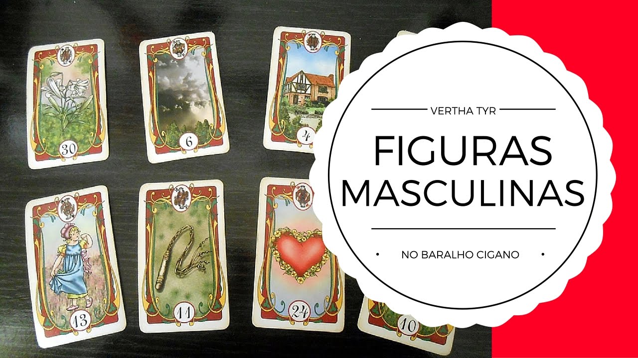 FIGURAS MASCULINAS NO BARALHO CIGANO