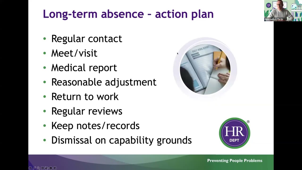 HR How To deal with short or long term absence