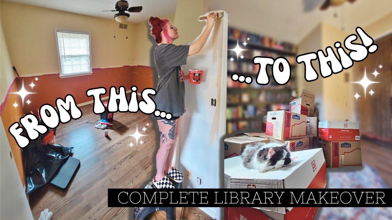 building & organizing my dream library in my new home 🥹
