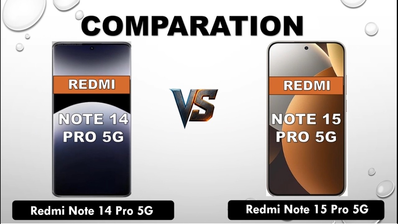 Redmi Note 14 Pro 5G vs Redmi Note 15 Pro 5G Comparation