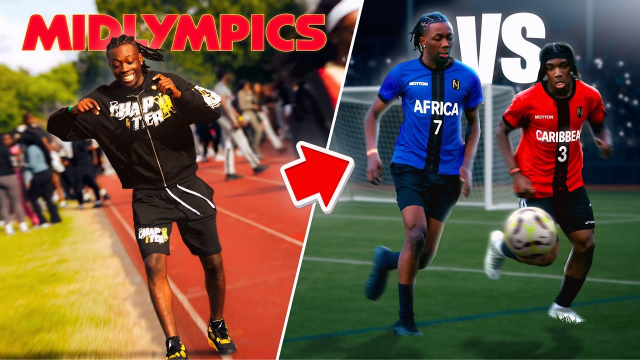 Zayzz Goes To Midlympics & AFRICA VS CARIBBEAN Football Match