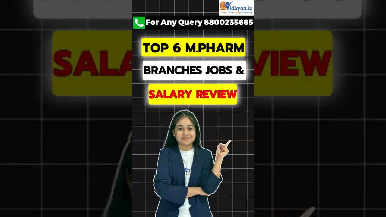 💊 Top 6 M.Pharm Branches Jobs & Salary Review | Best M.Pharmacy Specialization for High Salary 💰
