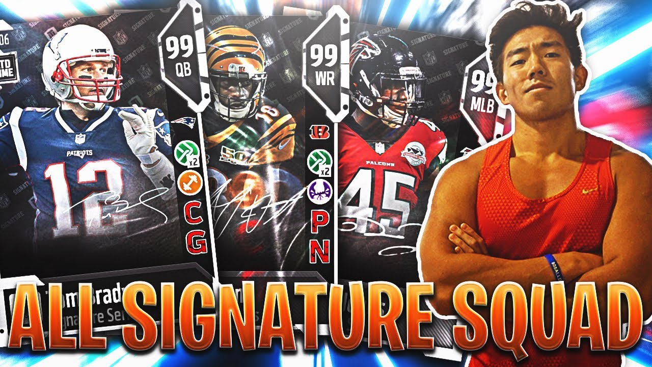 ALL SIGNATURE TEAM! INSANE ROSTER! Madden 18 Ultimate Team