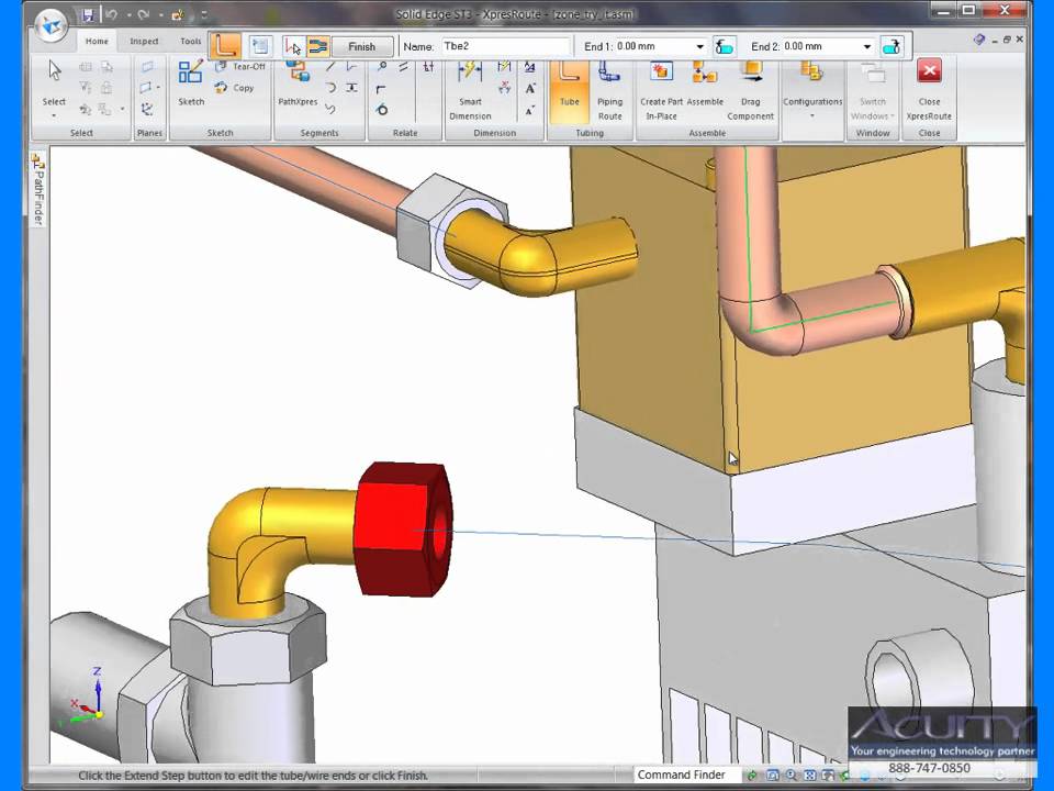 Acuity Solutions Inc. Solid Edge 'XpresRoute' Demo