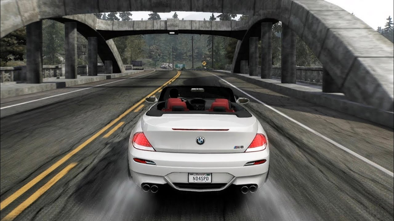 2007 BMW M6 E64 Convertible Freeroam Gameplay - Need for Speed Hot Pursuit