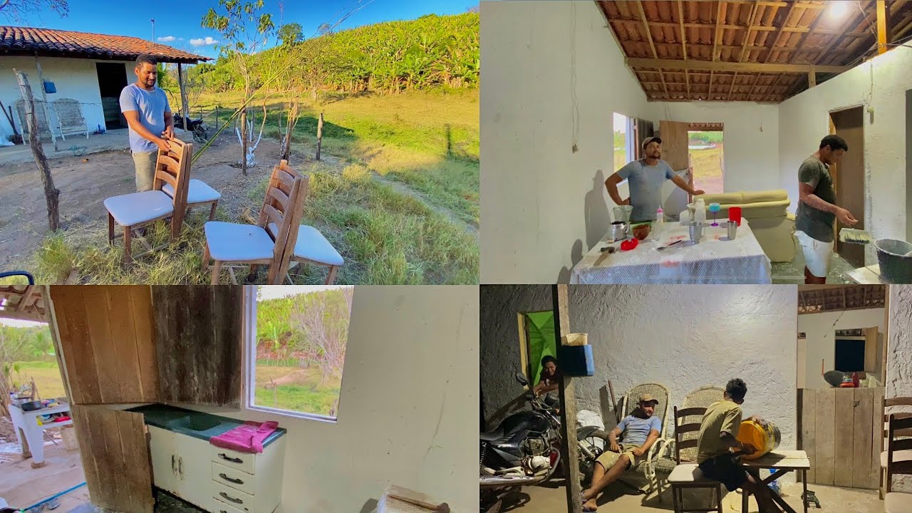 CONSEGUIMOS MAIS MÓVEIS PARA A CASINHA DO VITOR + LIGAMOS A ENERGIA + PINTURA POR DENTRO!!!