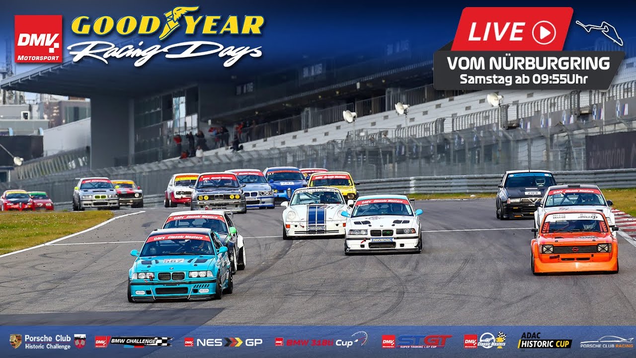🔴 3. Lauf DMV Goodyear Racing Days 2025 - Nürburgring - 31.05.2025 - Live