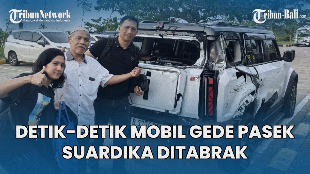 Detik-detik Mobil Gede Pasek Suardika Ditabrak Beruntun Bus Ugal-ugalan di Jalan Tol