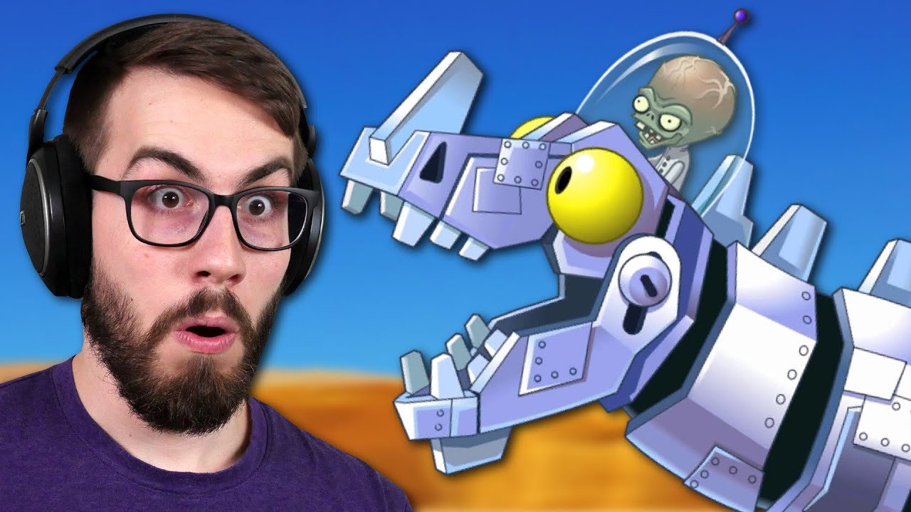 Fighting the Zombot Dinotronic Mechasaur!! (Plants vs Zombies 2)