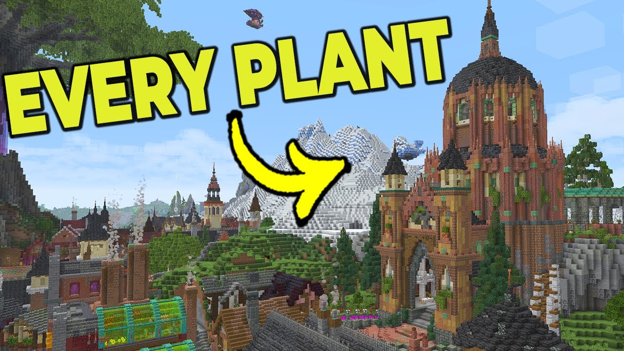 I Built a University for Every Plant in Hardcore Minecraft