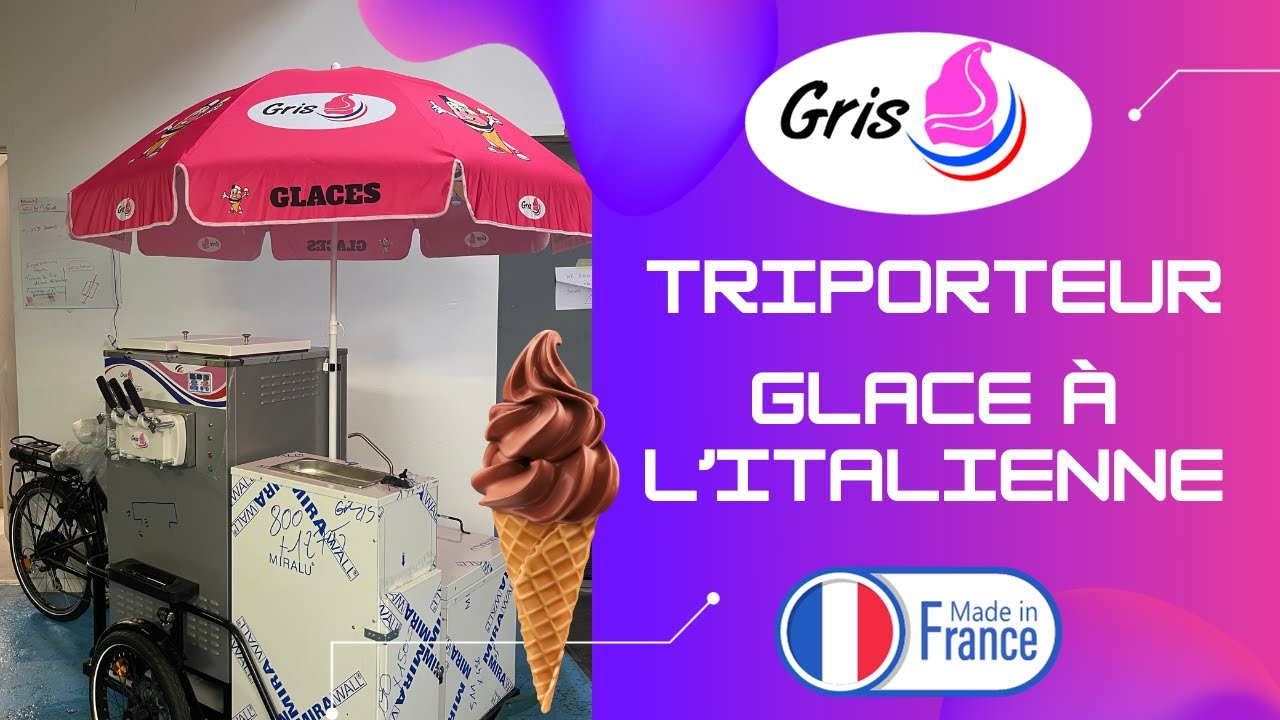 Nouveau Triporteur Gris: Un Business Mobile pour les Amoureux de Glace