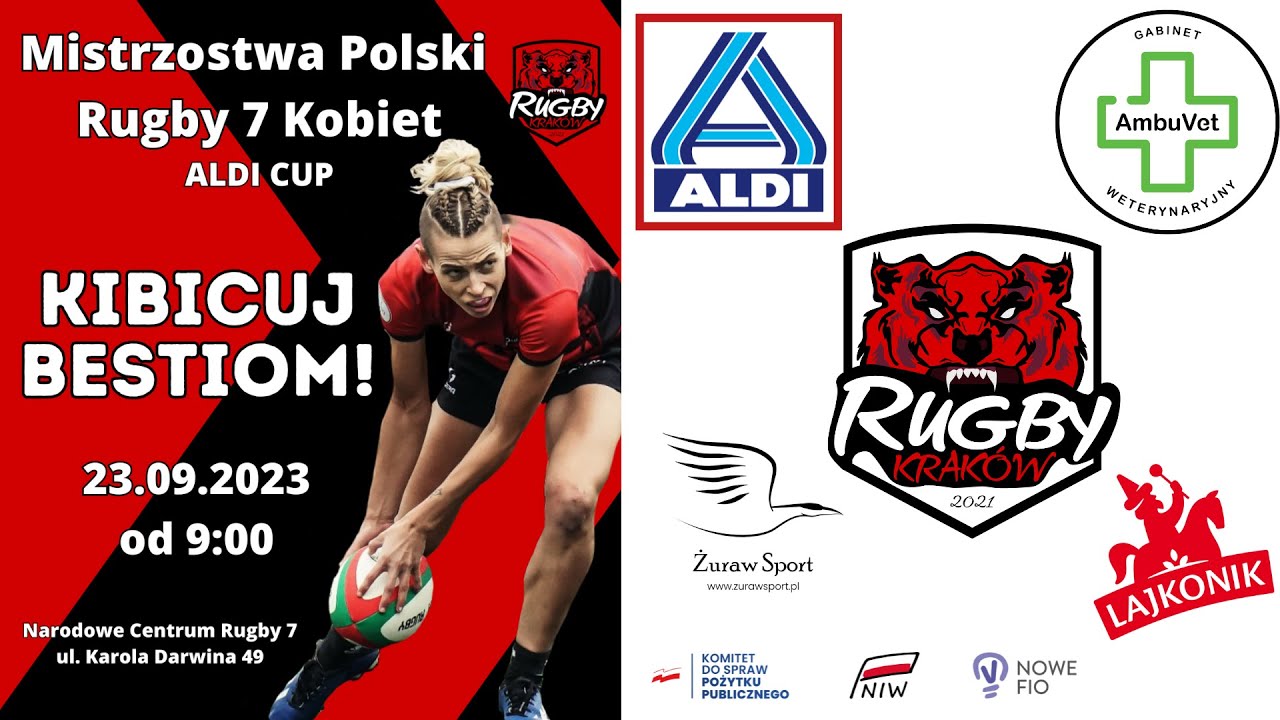Mistrzostwa Polski Rugby 7 Kobiet ALDI CUP, Krak&oacute;w 23.09.2023 - retransmisja (niska jakość)