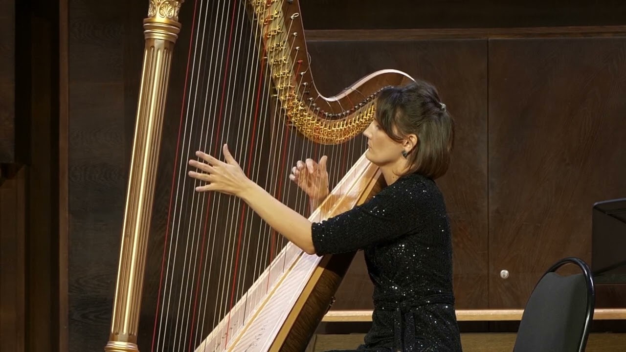 Dulova- Albeniz. Granada, suite espanola, , Cordoba, Cantos de España . Elizaveta Stavtseva, harp.