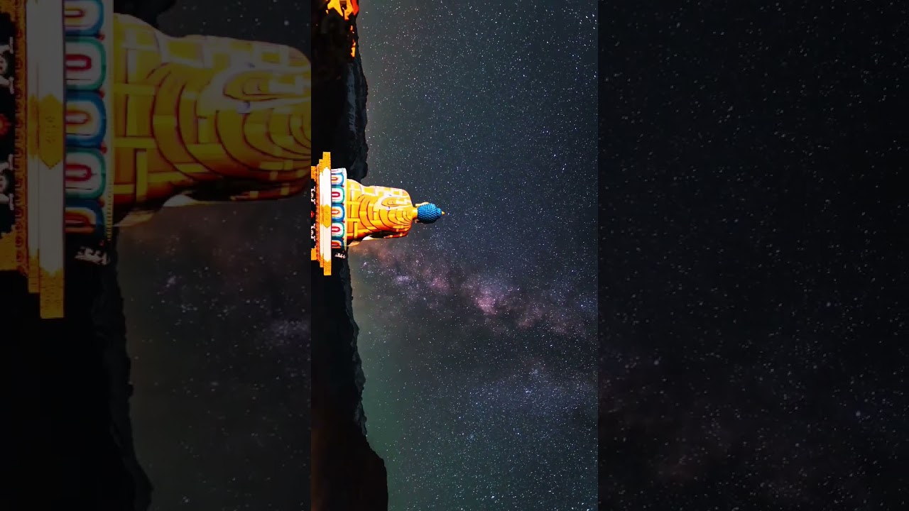 Most interesting Time-lapse in India | Spiti Valley | Langza Village | Buddha | #krishna #milkyway