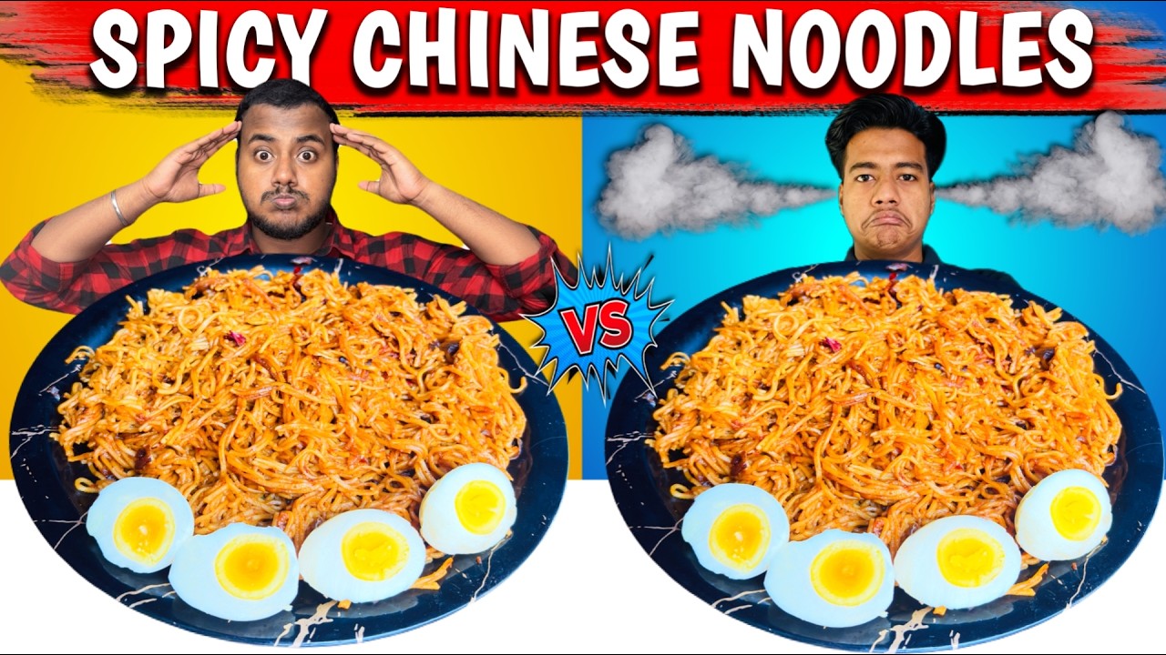 Spicy Chinese Egg Noodles Eating Challenge || China Most Eating Food Challenge