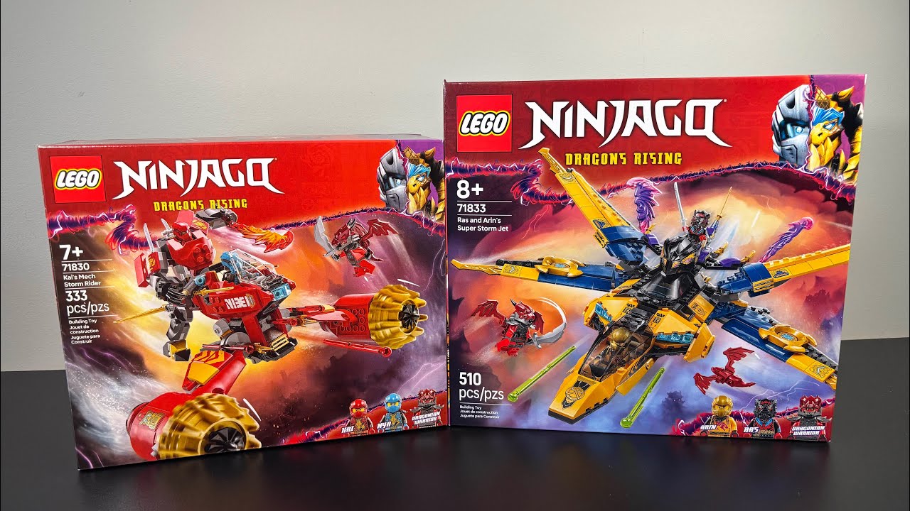 Lego Ninjago Kai’s Mech Storm Rider Vs. Ras and Arin’s super storm Jet! Lego Ninjago 2025 comparison