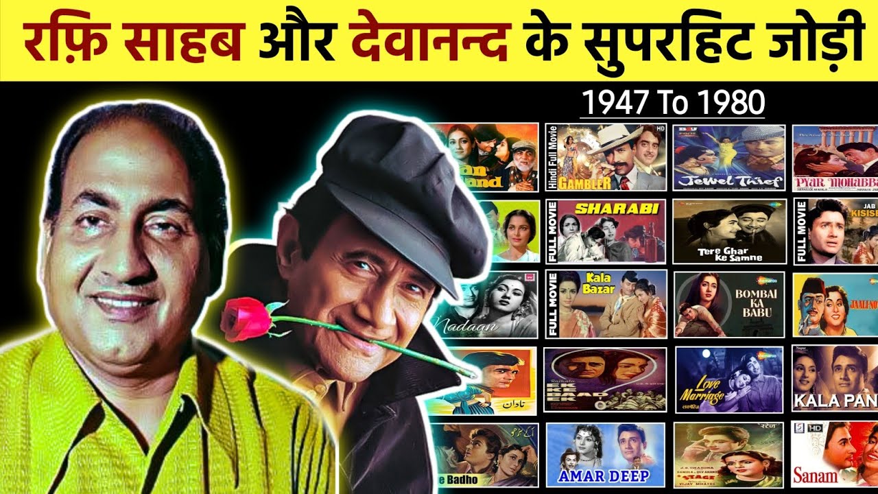 Mohammad Rafi & Devanand All Bollywood Song || ये है रफ़ि साहब और देवानंद के सुपरहिट गाने