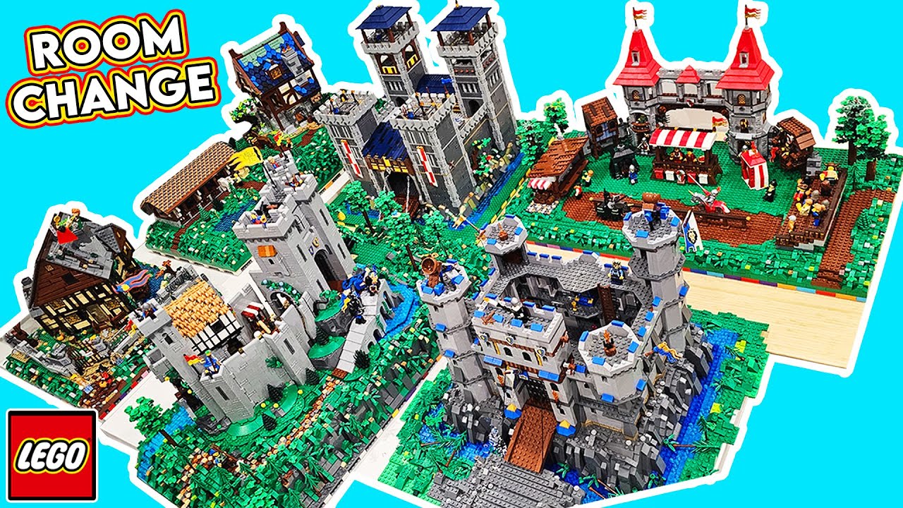 BIG LEGO Room CHANGES! Castle Diorama!