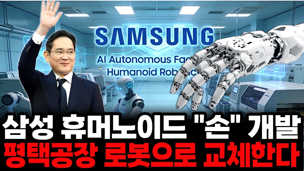 삼성전자 ‘휴머노이드’ 손 개발 “평택공장 ‘로봇’으로 교체한다”