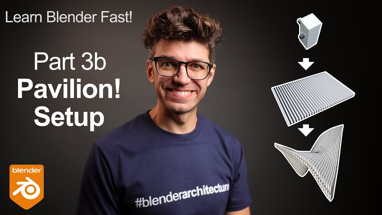 Blender для архитектурного проектирования, часть 3b. Процедурная установка павильона