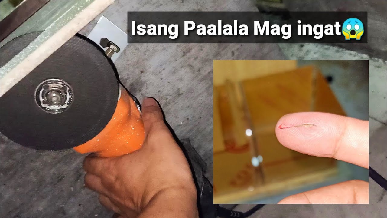 Grinder Converted to Acrylic Table Cutter / Galawang ExoManiacPh