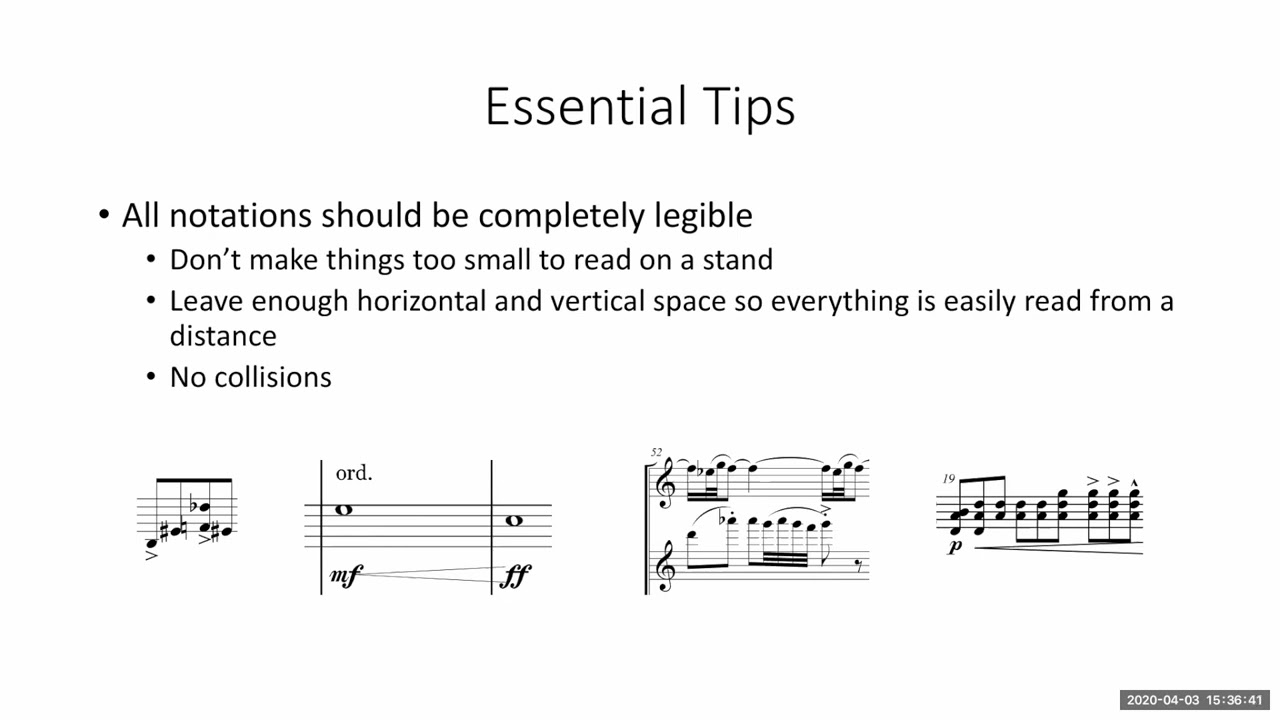 Preparing Your Score and Parts