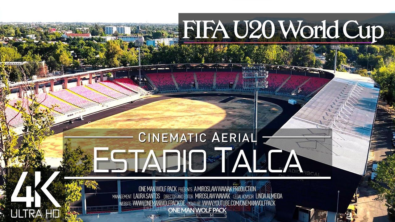 【4K】🇨🇱⚽ Estadio Fiscal de Talca from Above 🔥 CHILE 2025 🔥FIFA U-20 World Cup Wolf Aerial™ Drone Film