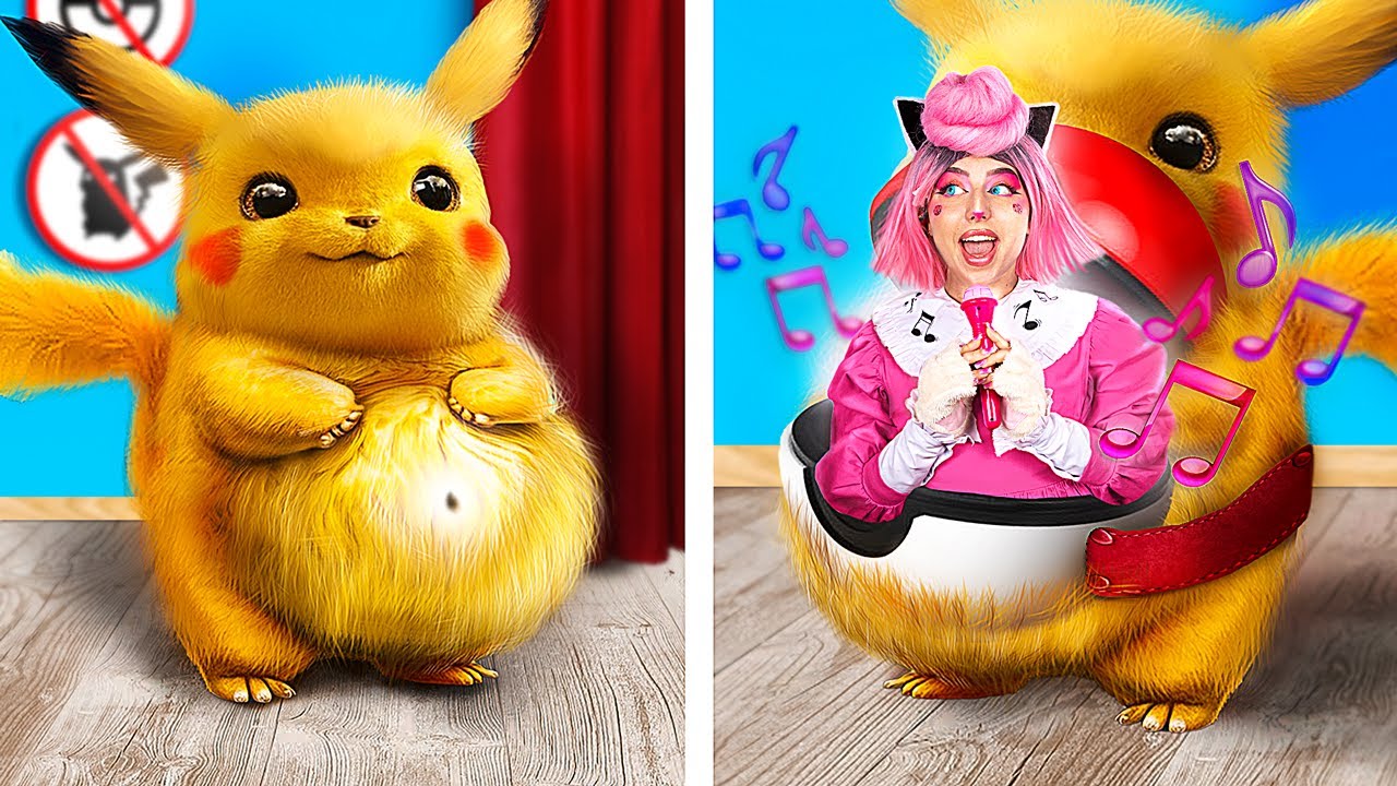 How to Sneak a Pokemon into Movies! Pokemon in Real Life!