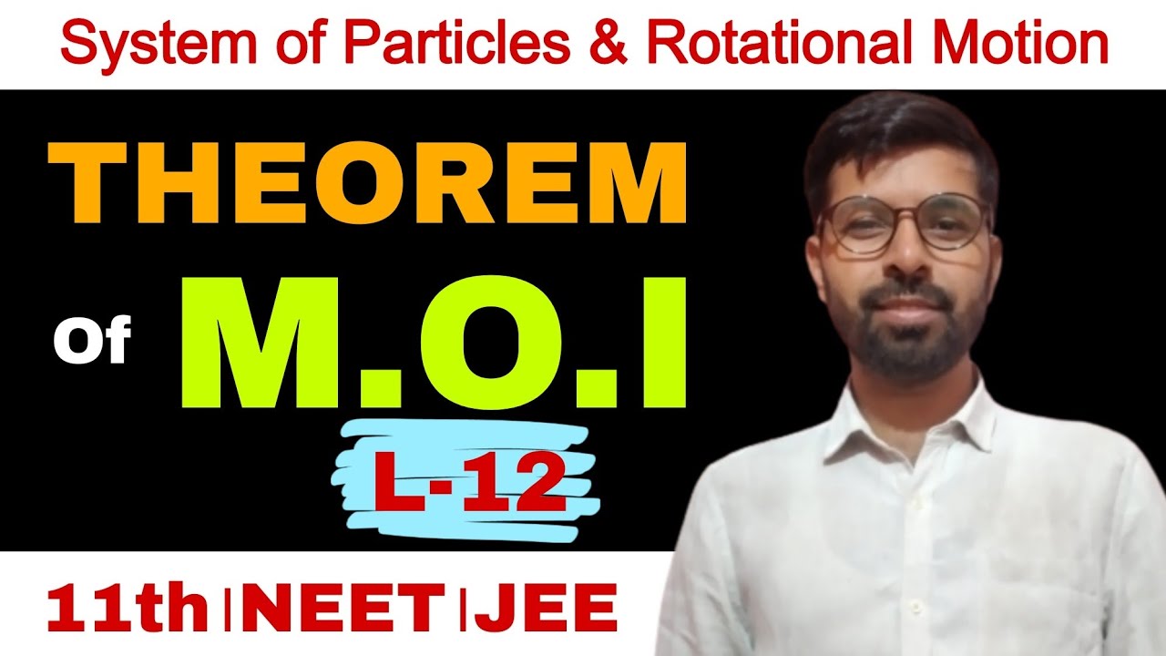 Theorem Of Moment of Inertia । System of Particle and Rotational Motion Physics Class 11