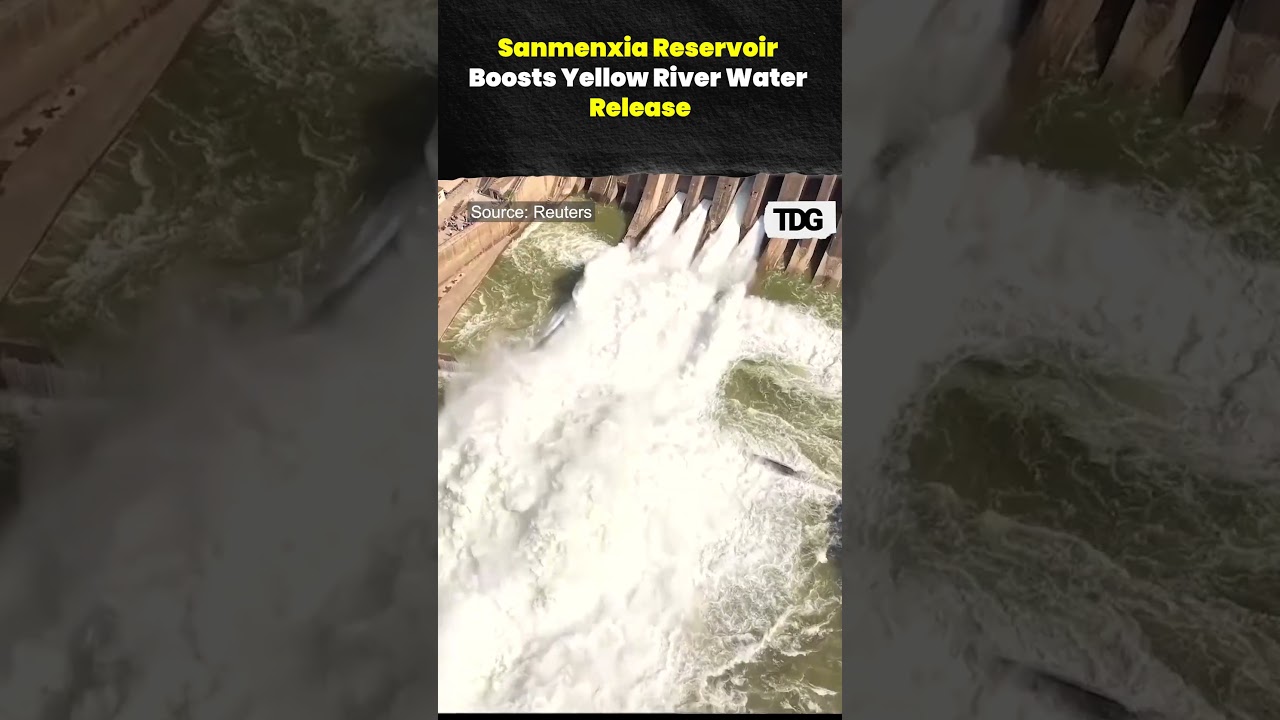 Sanmenxia Reservoir Boosts Yellow River Water Release To Clear Sediment