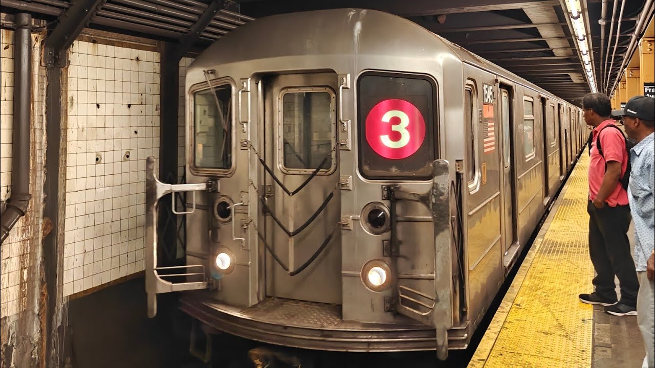 NYC Subway IRT Kawasaki R62 (3) Train Full Ride From New Lots Avenue to Harlem-148 Street 🌩️⛈️💧💦