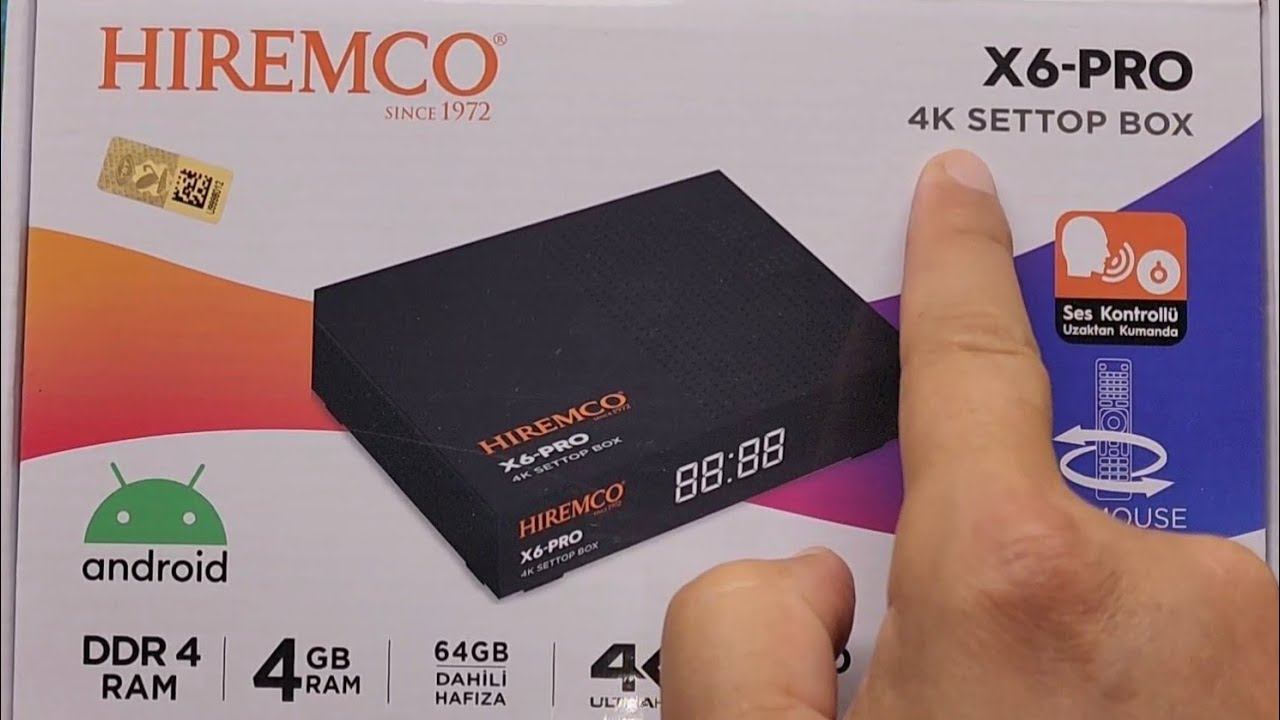 Hiremco X6 Pro amlogic s905y4 işlemci 4 gb ram 64 gb rom full tanıtım