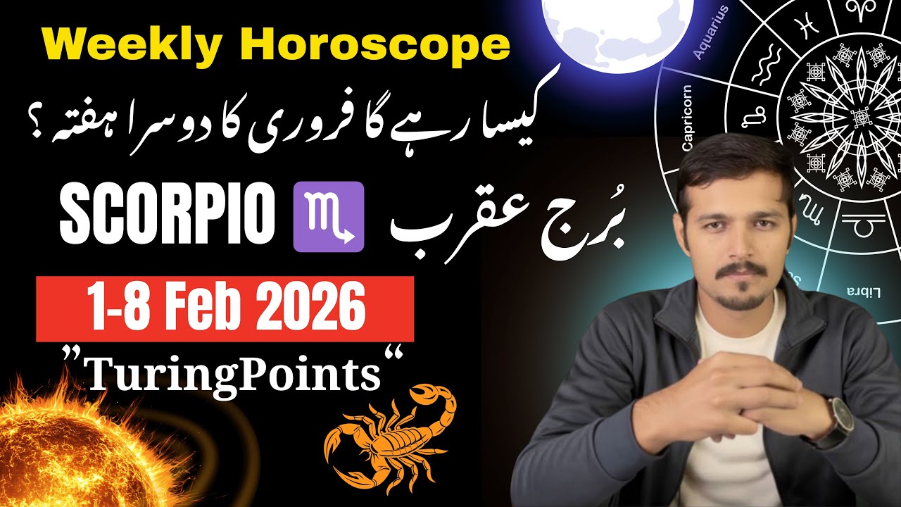 Scorpio Weekly Horoscope | 1 Feb – 8 Feb 2026 | Scorpio Astrology in Urdu